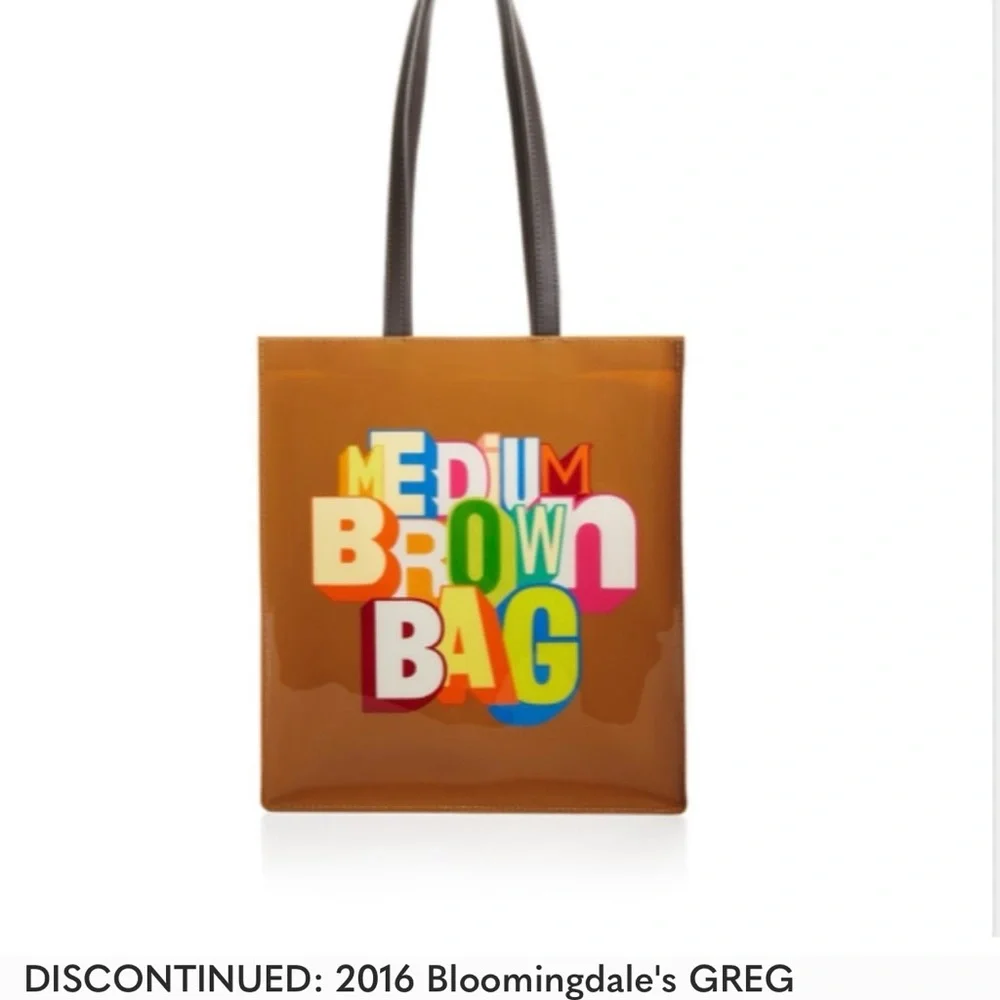 Bloomingdale's Medium Brown Bag - Multicolor - Picture 1 of 11